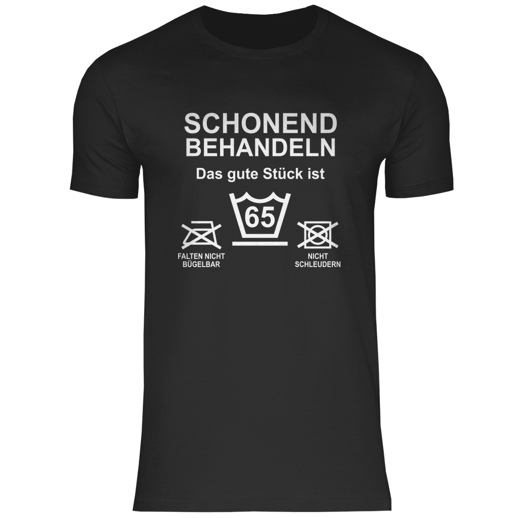 Schonend behandeln 65 Geburtstag TShirt genaumeinshirt.de
