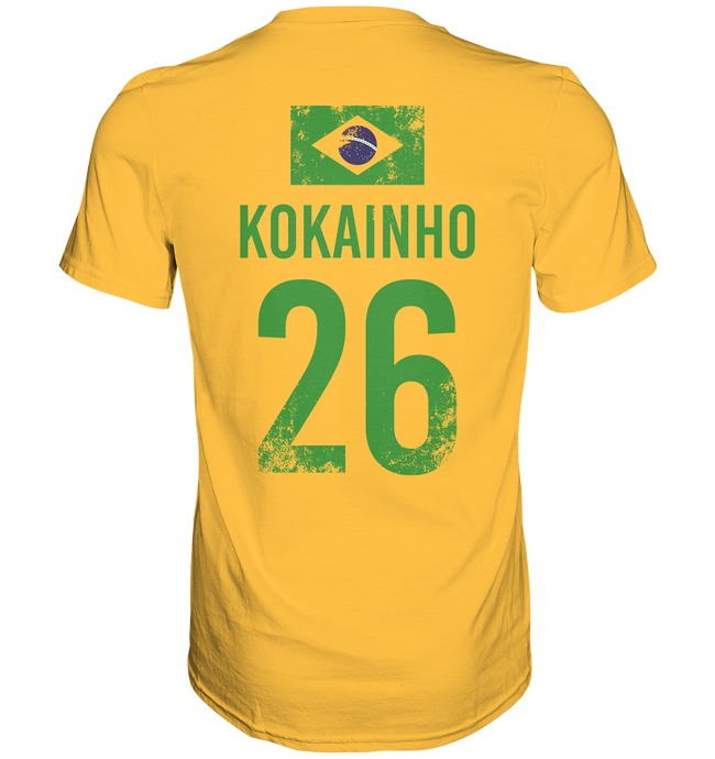 Sauf Trikot Brasilien Fussball Kokainho - Sauftrikot Shirt