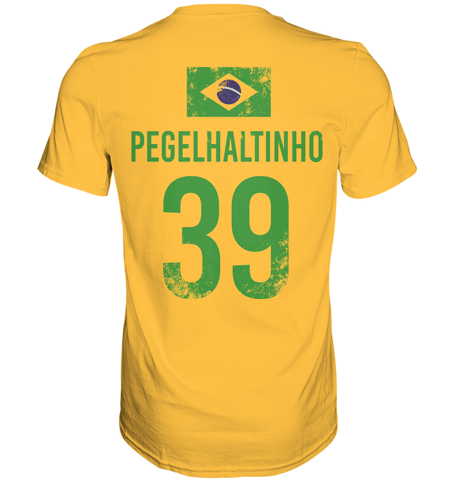 Sauf Trikot Brasilien Fussball Pegelhaltinho - Sauftrikot Shirt