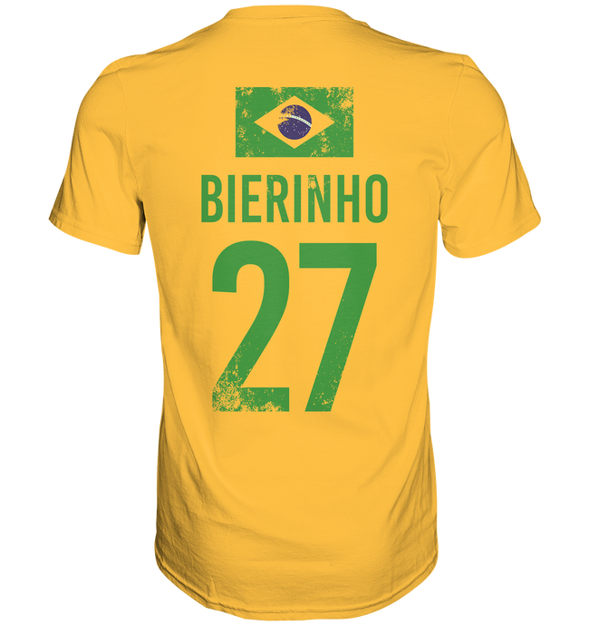 Sauf Trikot Brasilien Fussball Bierinho - Sauftrikot Shirt