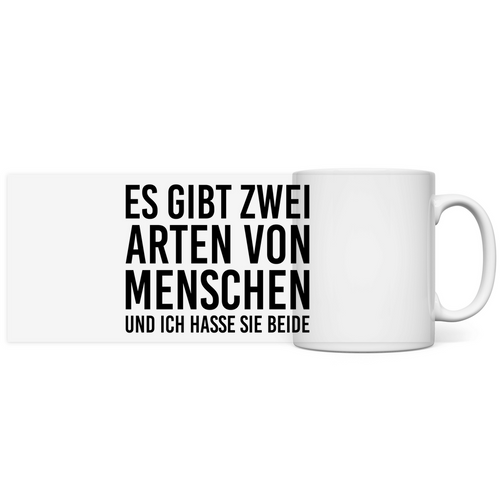 Menschen - Sarkasmus Spruch Tasse Kaffeebecher