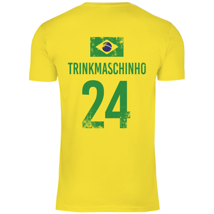 TRINKMASCHINHO Sauf Trikot Brasilien Sauftrikot Shirt Fussball