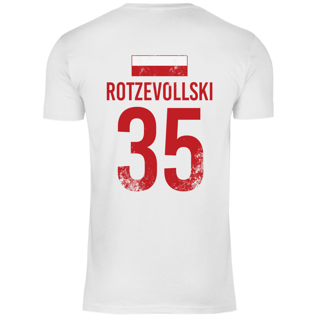 ROTZEVOLLSKI Sauf Trikot POLEN Sauftrikot Shirt Fussball