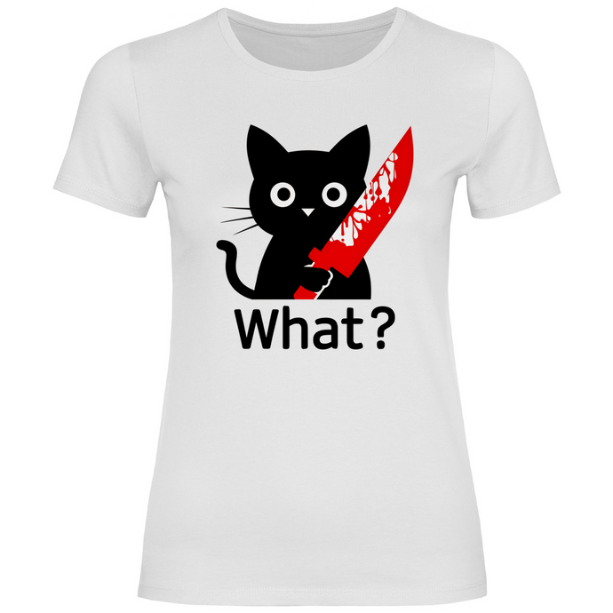 Katze What? Damen T-Shirt