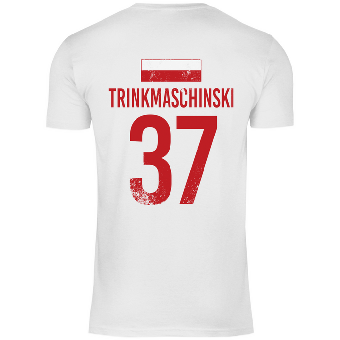 TRINKMASCHINSKI Sauf Trikot POLEN Sauftrikot Shirt Fussball