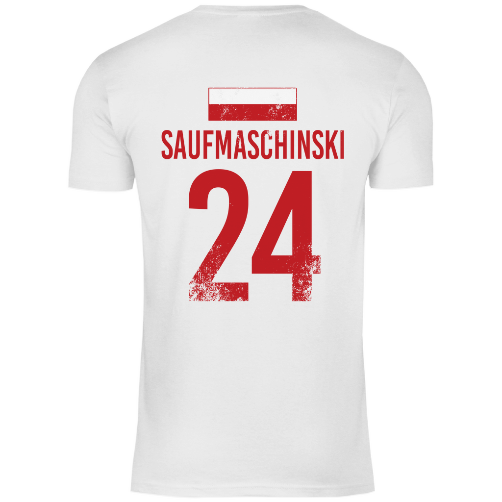 SAUFMASCHINSKI Sauf Trikot POLEN Sauftrikot Shirt Fussball