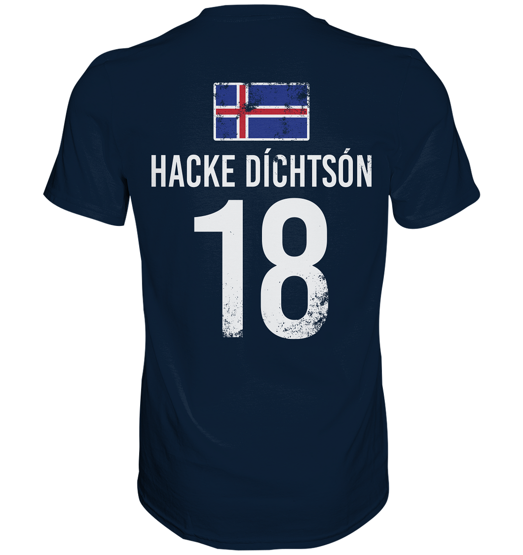 Sauf Trikot Island Fussball HACKE DICHTSON XL