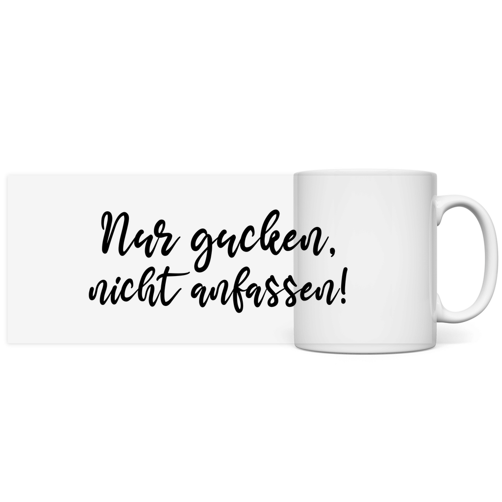 Nur gucken - Tasse Kaffeebecher