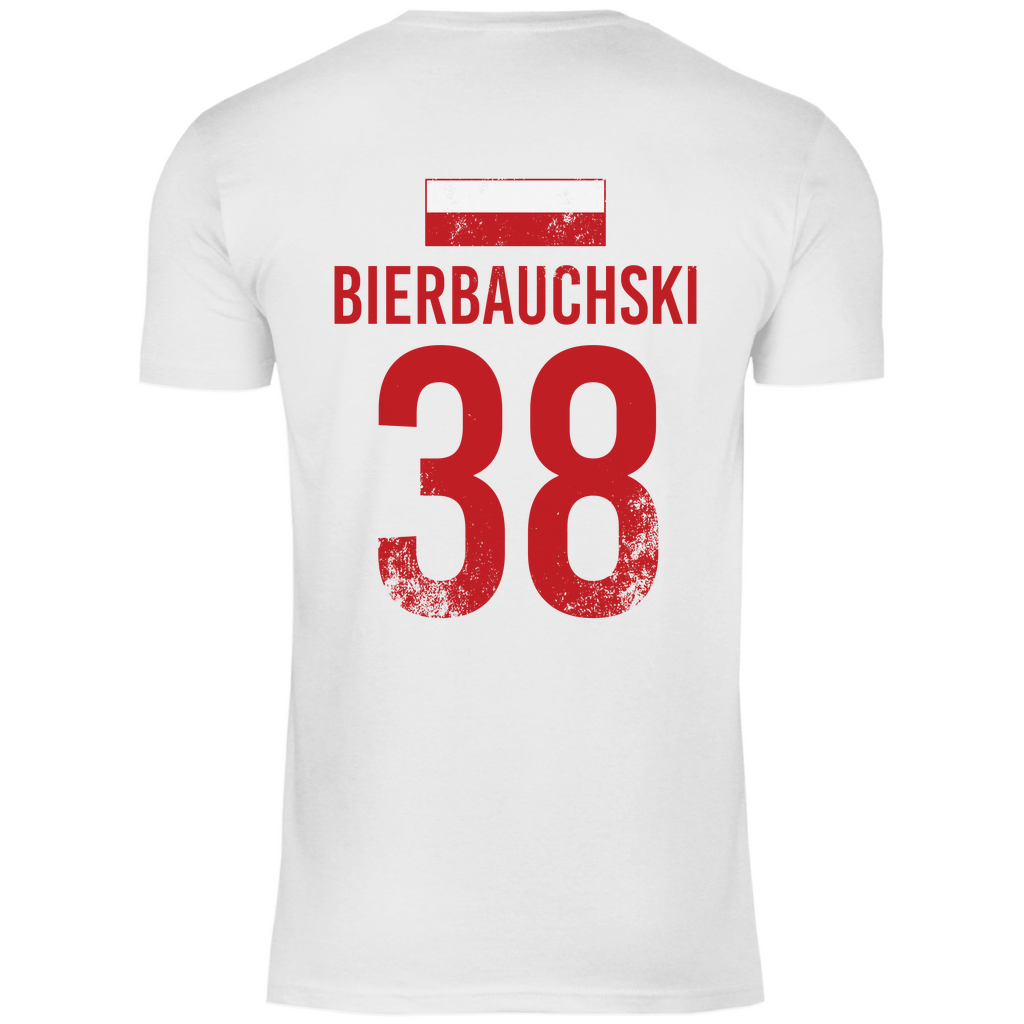 BIERBAUCHSKI Sauf Trikot POLEN Sauftrikot Shirt Fussball